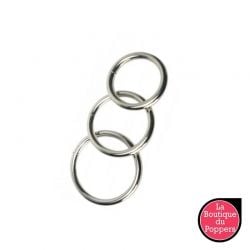 Lot de 3 cockrings en métal