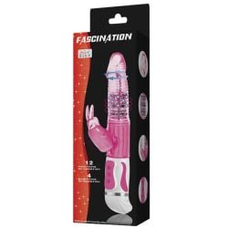 Vibro Rabbit Rotatif Fascination 28cm Rose