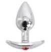 Plug Bijou Anal avec Base arrondie Curve 6 x 2.8 cm - Bijou rouge