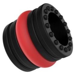 Ballstretcher souple Doblo 30 mm - Hauteur 4 cm Noir-Rouge pas cher