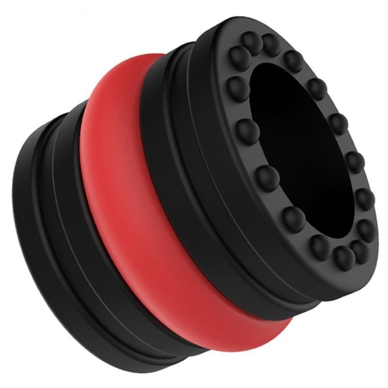 Ballstretcher souple Doblo 30 mm - Hauteur 4 cm Noir-Rouge