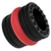 Ballstretcher souple Doblo 30 mm - Hauteur 4 cm Noir-Rouge