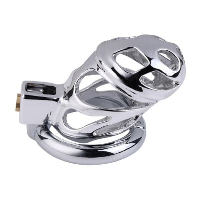 Cage de chasteté en métal Lock Love 9 x 3.5cm pas cher