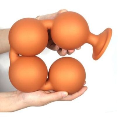 Boules anales Bulby Butt XXXL 45 x 8.7 cm Orange