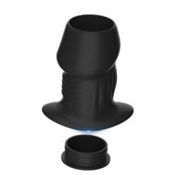 Plug Tunnel avec Bouchon Euhlo L 7.5 x 5 cm Noir