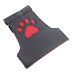 Gants Puppy Dog Paw Noir-Rouge pas cher