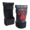 Gants Puppy Dog Paw Noir-Rouge