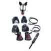 Kit complet Puppy Bondage 14 Pièces Noir-Rouge