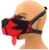 Museau Puppy Muz Noir-Rouge