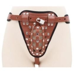 Ceinture de chasteté Belt Full Marron pas cher