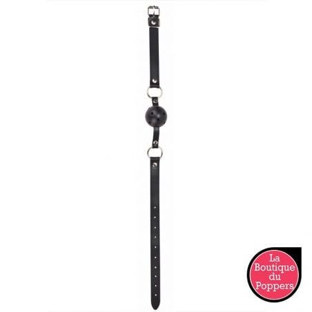 Bâillon Boule gag Strap Noir