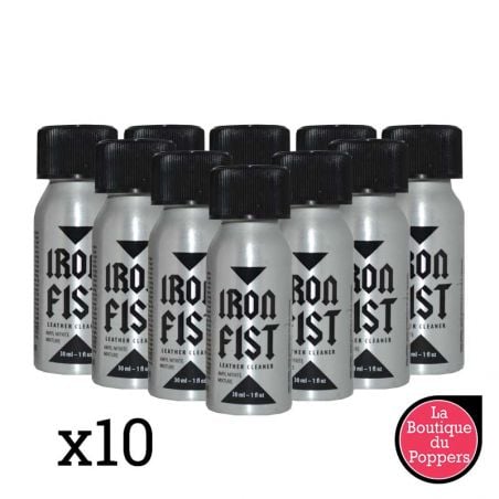 Lot de 10 Poppers Iron Fist 30ml pas cher