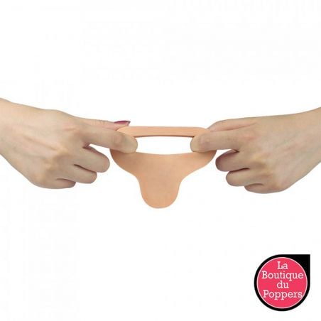 Double gode Cockring - 12.5 x 2.9 cm Flesh