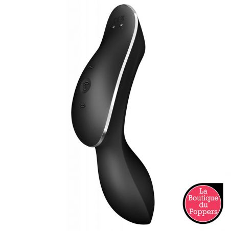 Stimulateur de clitoris Curvy Trinity 2 Satisfyer Noir pas cher