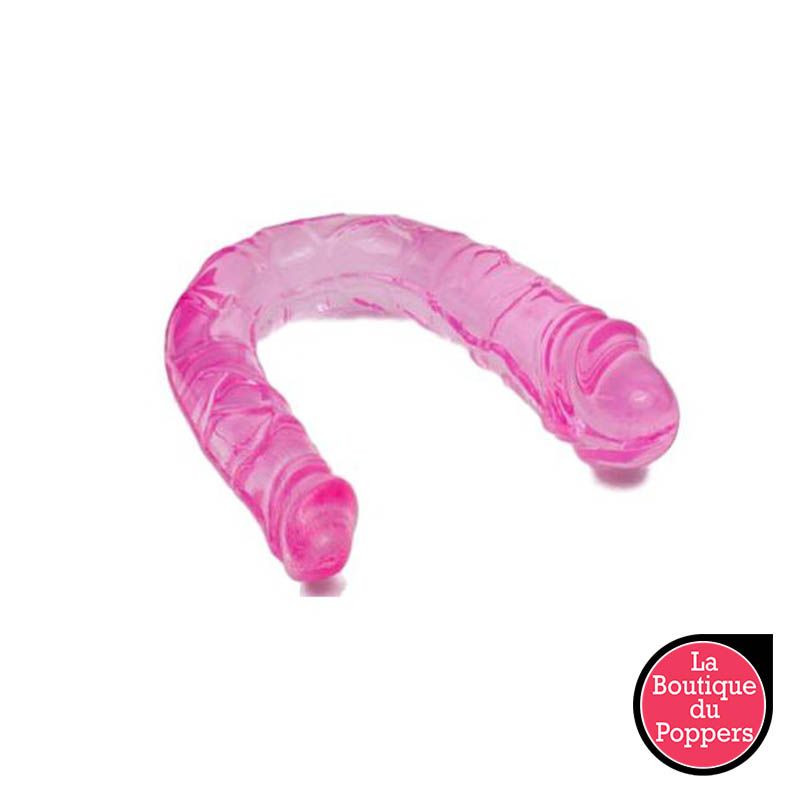 Double Dildo Jelly 11 x 3 cm Rose