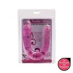 Double Dildo Jelly 11 x 3 cm Rose