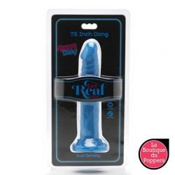 Gode Happy Dick 18 x 3.5 cm Bleu