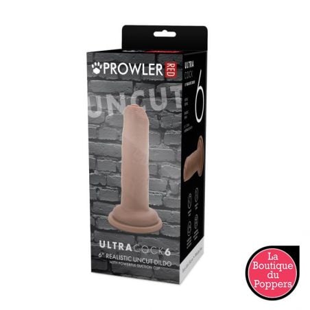 Gode Uncut Cock Prowler 15 x 4.5cm Marron