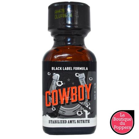 Poppers Cowboy Black Label 24ml Amyle pas cher