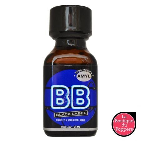 Poppers BB Black Label 24ml Amyle pas cher