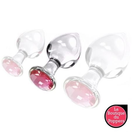 Plug Bijou en Verre Diamond Glassy