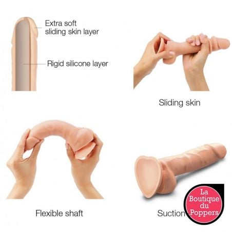 Gode réaliste Sliding Skin Strap-On-Me S 13 x 3.7cm