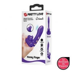 Gaine de doigt Vibrante Orlando Pretty Love 9.5 x 2.6cm Violet