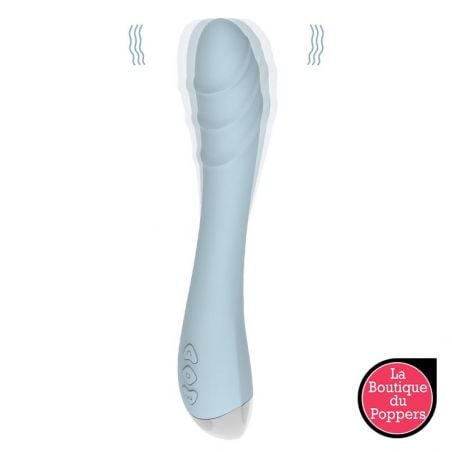 Vibro Point G Fox Lindo 14 x 3cm Bleu pas cher