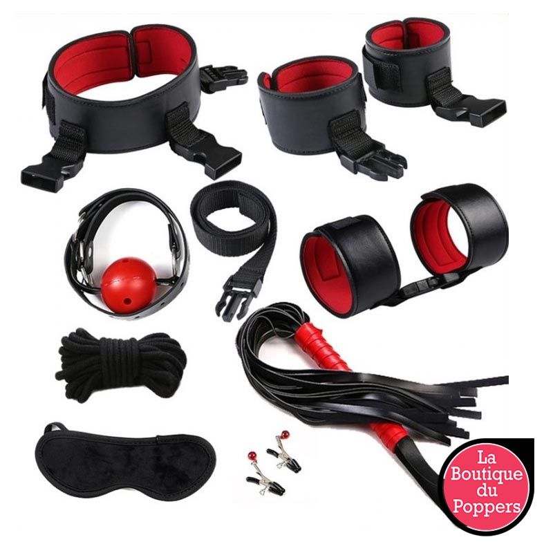 Kit Eye-Splice Noir-Rouge 8 pièces