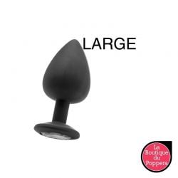 Plug Diamond LARGE – 8 x 4.4 cm Noir pas cher