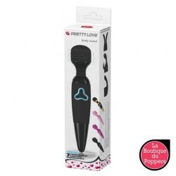 Wand Body Pulse Pretty Love 25cm - Tête 40mm Noir