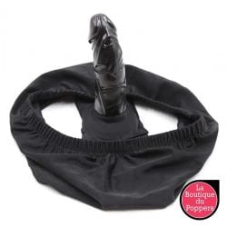 Slip avec Plug 12 x 3.8cm Penis Panties Noir pas cher