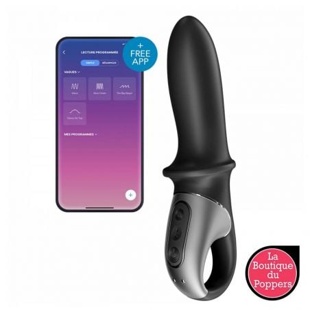 Gode vibrant avec poignée Hot Passion Satisfyer 9 x 3.5cm pas cher