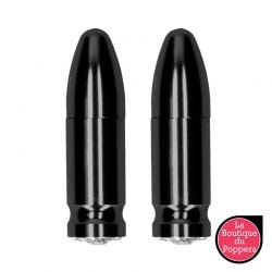 Pinces pour tétons magnétiques Diamond Bullet x2 Noires pas cher