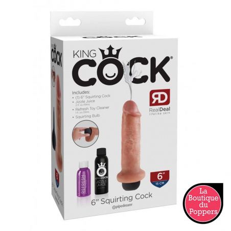 Gode qui éjacule Squirting King Cock 16 x 4.4cm