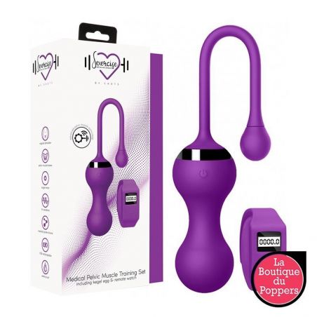 Oeuf Rechargeable Télécommandé Violet Kegel Egg pas cher