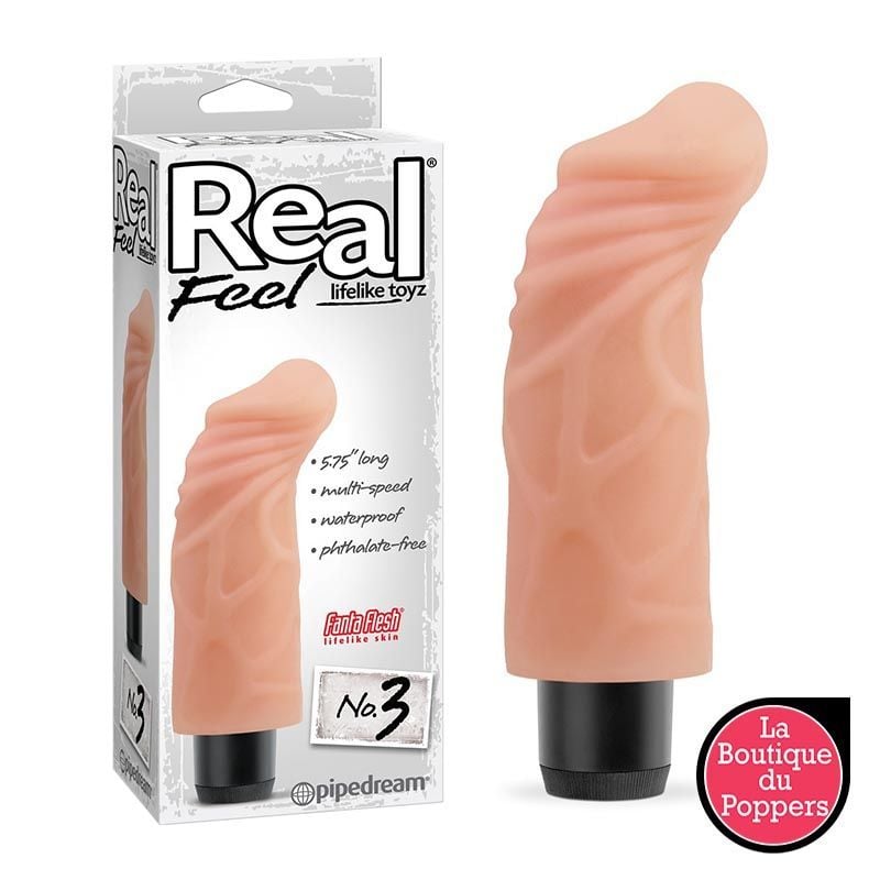 Vibromasseur réaliste Real Feel 3 - 14 cm