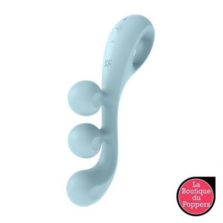 Vibromasseur Rechargeable Satisfyer Tri Ball 2 Bleu pas cher