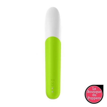 Vibromasseur Rechargeable Ultra Power Bullet 7 Vert