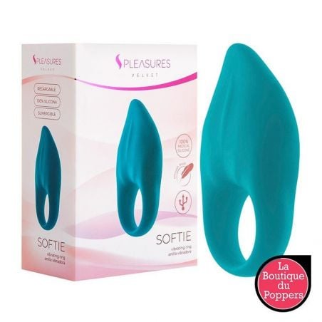 Anneau Vibrant Rechargeable Softie Turquoise