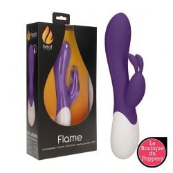 Vibromasseur Rechargeable Chauffant Flame Pourpre