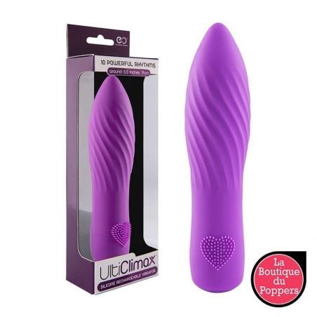 Vibromasseur Rechargeable Ulticlimax Mauve En Silicone