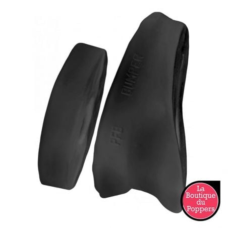 Set d'anneaux péniens en silicone The Bumper Noirs