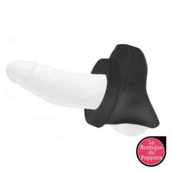 Set d'anneaux péniens en silicone The Bumper Noirs pas cher