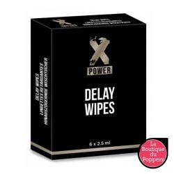 Lingettes retardantes Delay Wipes XPower x6 pas cher