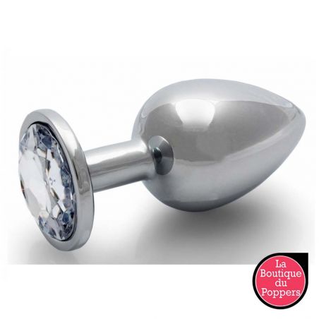 Bijou anal Round Gem M 7 x 3.3 cm - Plusieurs Coloris