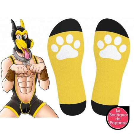 Chaussettes hautes Big Good Boy Jaunes