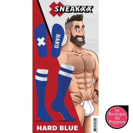 Chaussettes hautes Hard SneakXX Bleu-Blanc