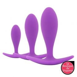 Kit de 3 Mini Plugs Training Curve Violet pas cher