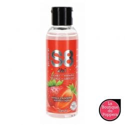 Lubrifiant Comestible Fraise-Vanille 4in1 S8 125mL pas cher